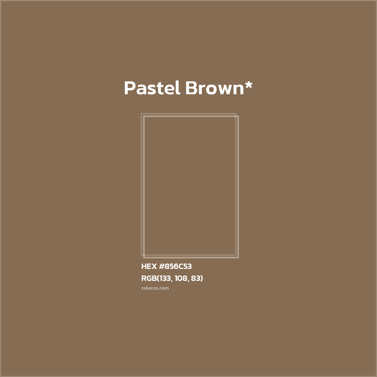 HEX #856C53 Color Name, Color Code, Palettes, Similar Paints, Images