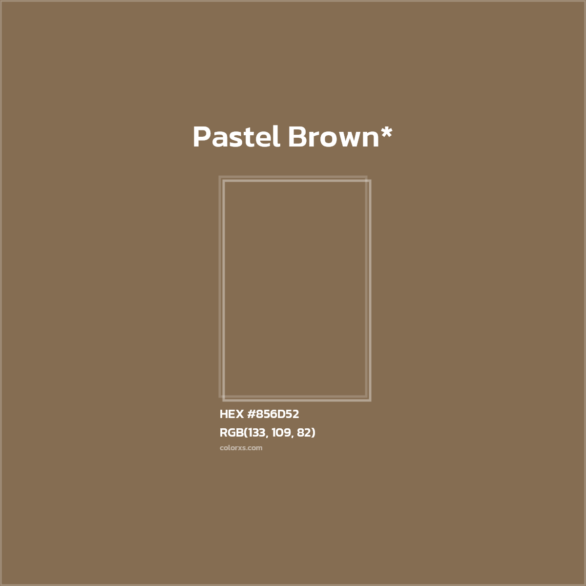 HEX #856D52 Color Name, Color Code, Palettes, Similar Paints, Images