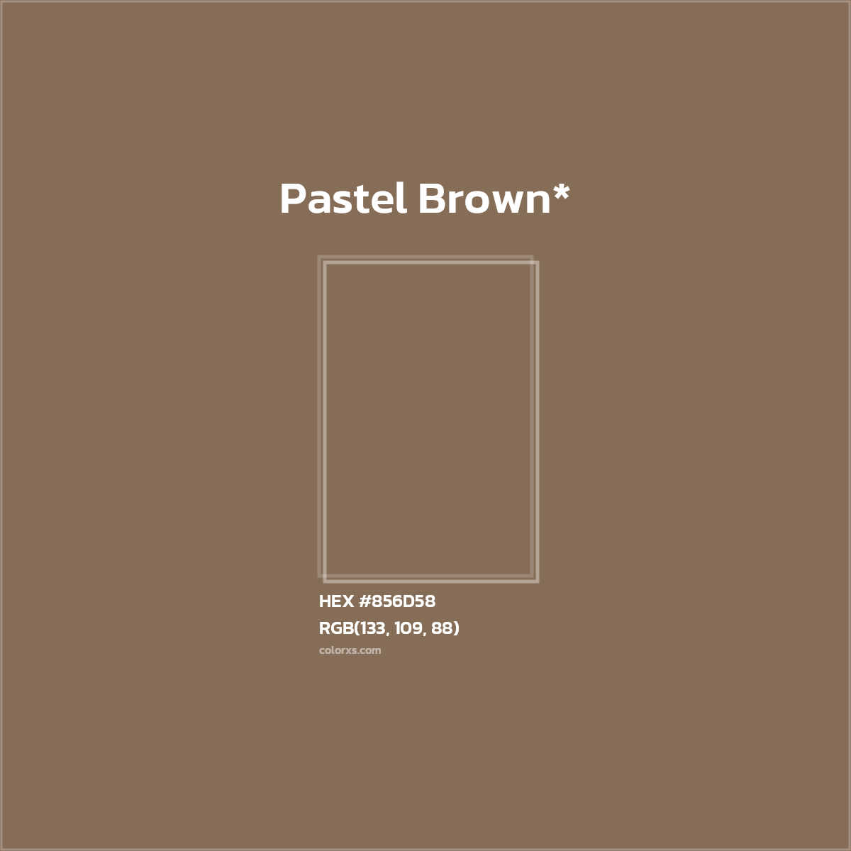 HEX #856D58 Color Name, Color Code, Palettes, Similar Paints, Images