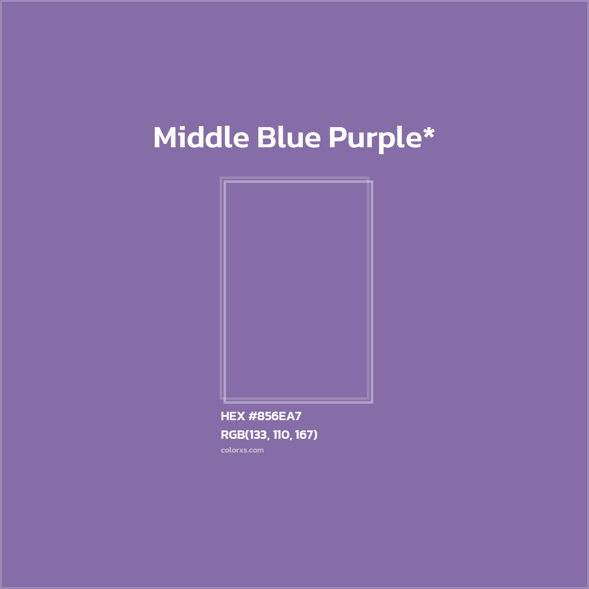 HEX #856EA7 Color Name, Color Code, Palettes, Similar Paints, Images