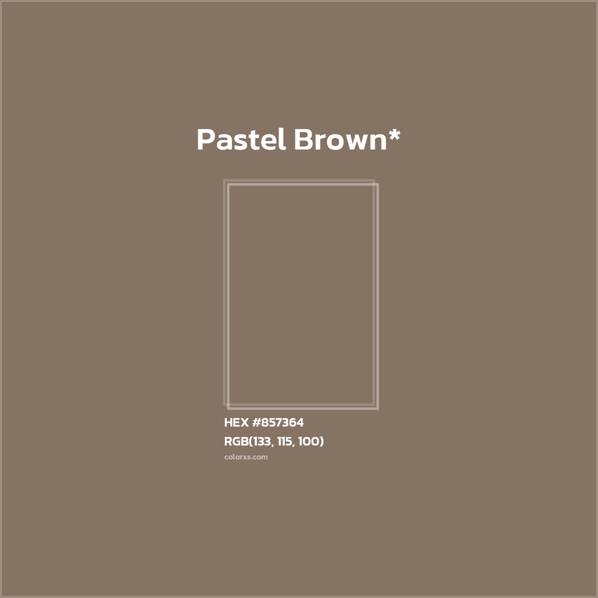 HEX #857364 Color Name, Color Code, Palettes, Similar Paints, Images