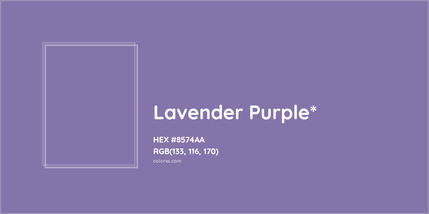 HEX #8574AA Color Name, Color Code, Palettes, Similar Paints, Images