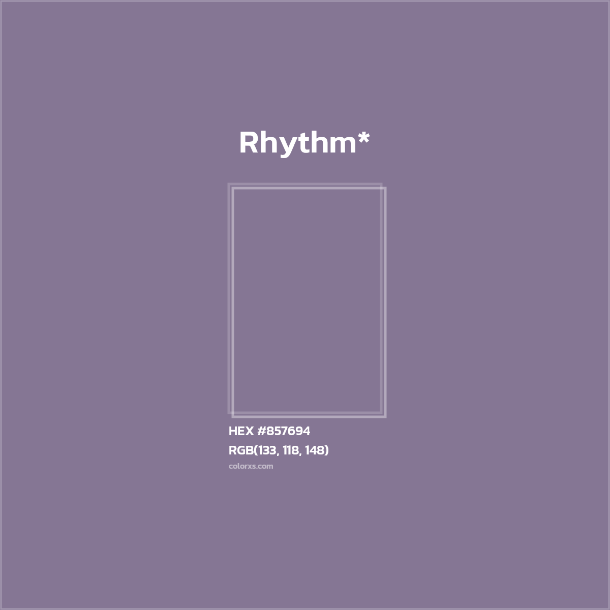 HEX #857694 Color Name, Color Code, Palettes, Similar Paints, Images