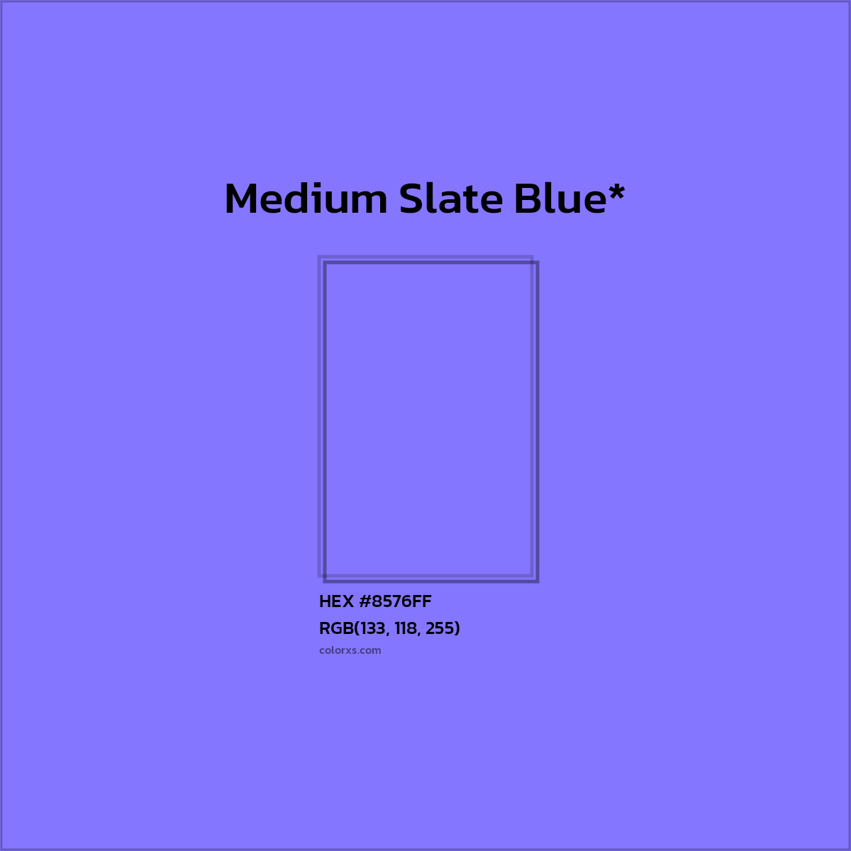 HEX #8576FF Color Name, Color Code, Palettes, Similar Paints, Images