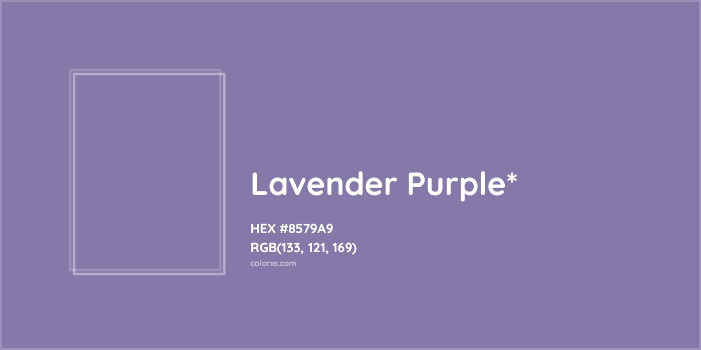 HEX #8579A9 Color Name, Color Code, Palettes, Similar Paints, Images