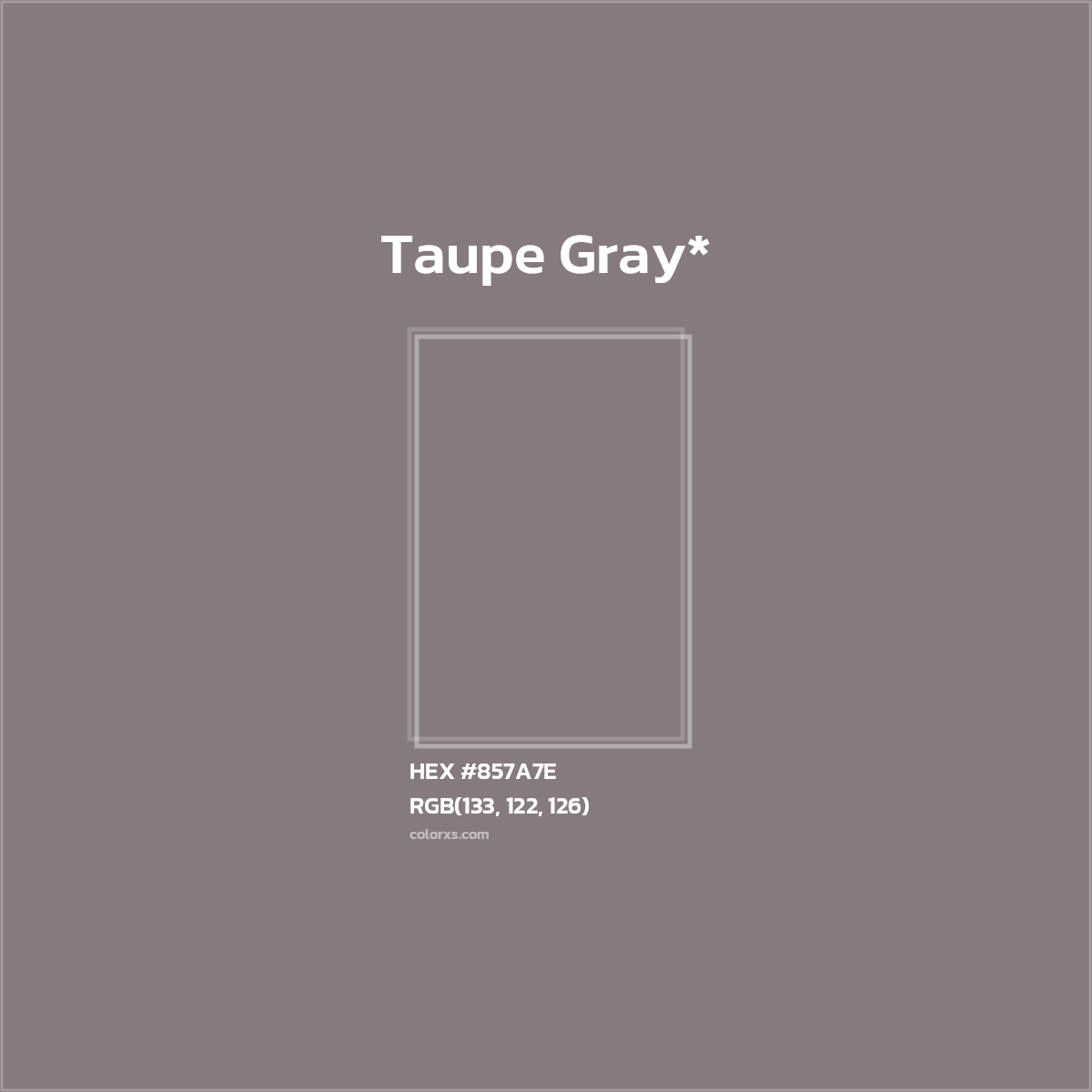 HEX #857A7E Color Name, Color Code, Palettes, Similar Paints, Images