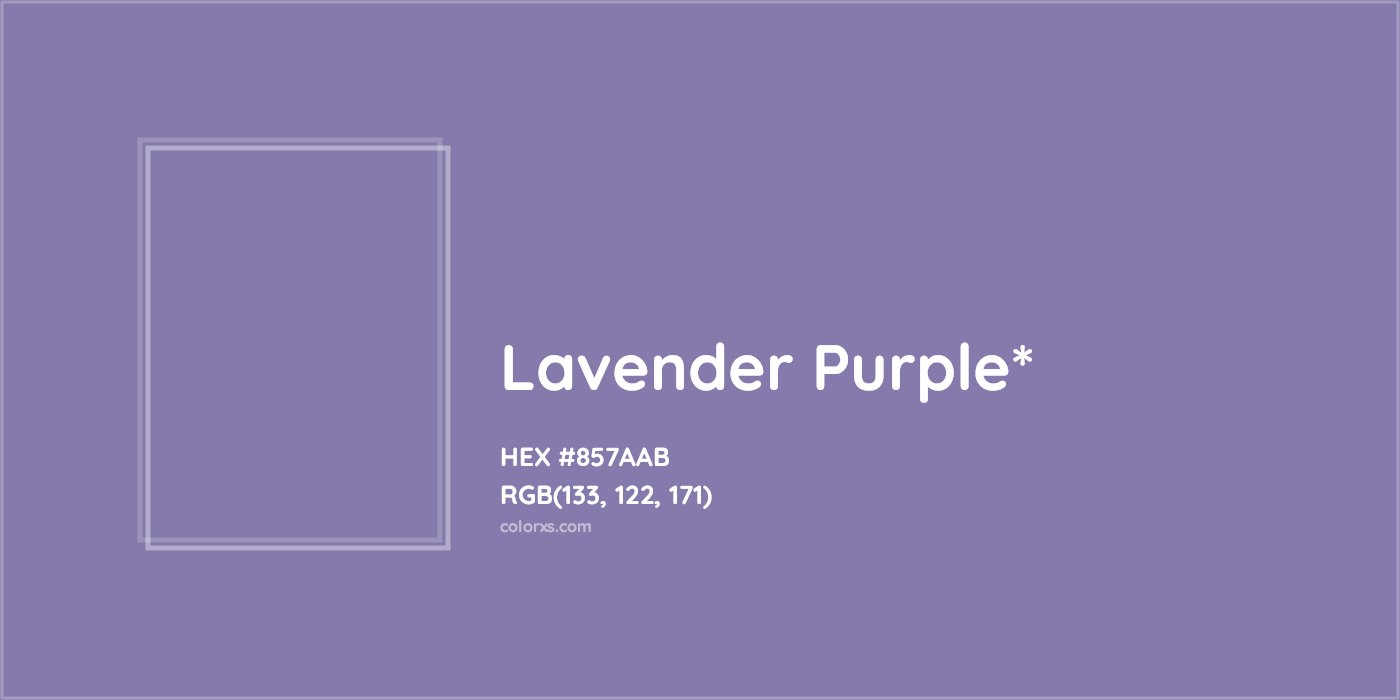 HEX #857AAB Color Name, Color Code, Palettes, Similar Paints, Images