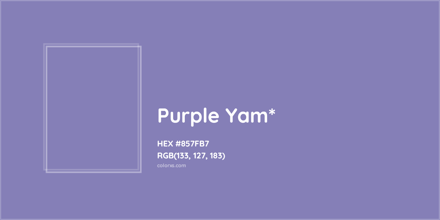 HEX #857FB7 Color Name, Color Code, Palettes, Similar Paints, Images