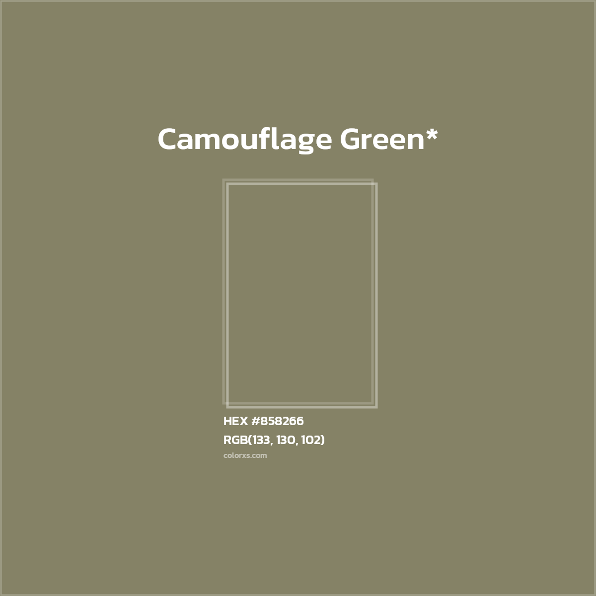 HEX #858266 Color Name, Color Code, Palettes, Similar Paints, Images