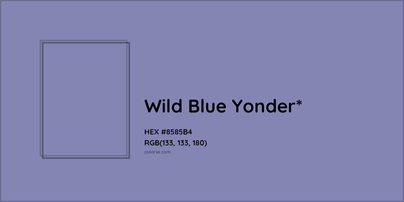 HEX #8585B4 Color Name, Color Code, Palettes, Similar Paints, Images