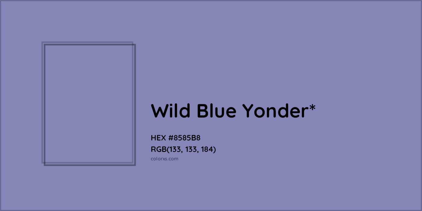HEX #8585B8 Color Name, Color Code, Palettes, Similar Paints, Images