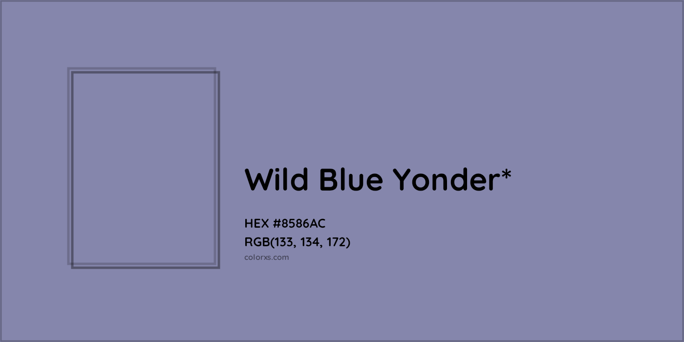 HEX #8586AC Color Name, Color Code, Palettes, Similar Paints, Images