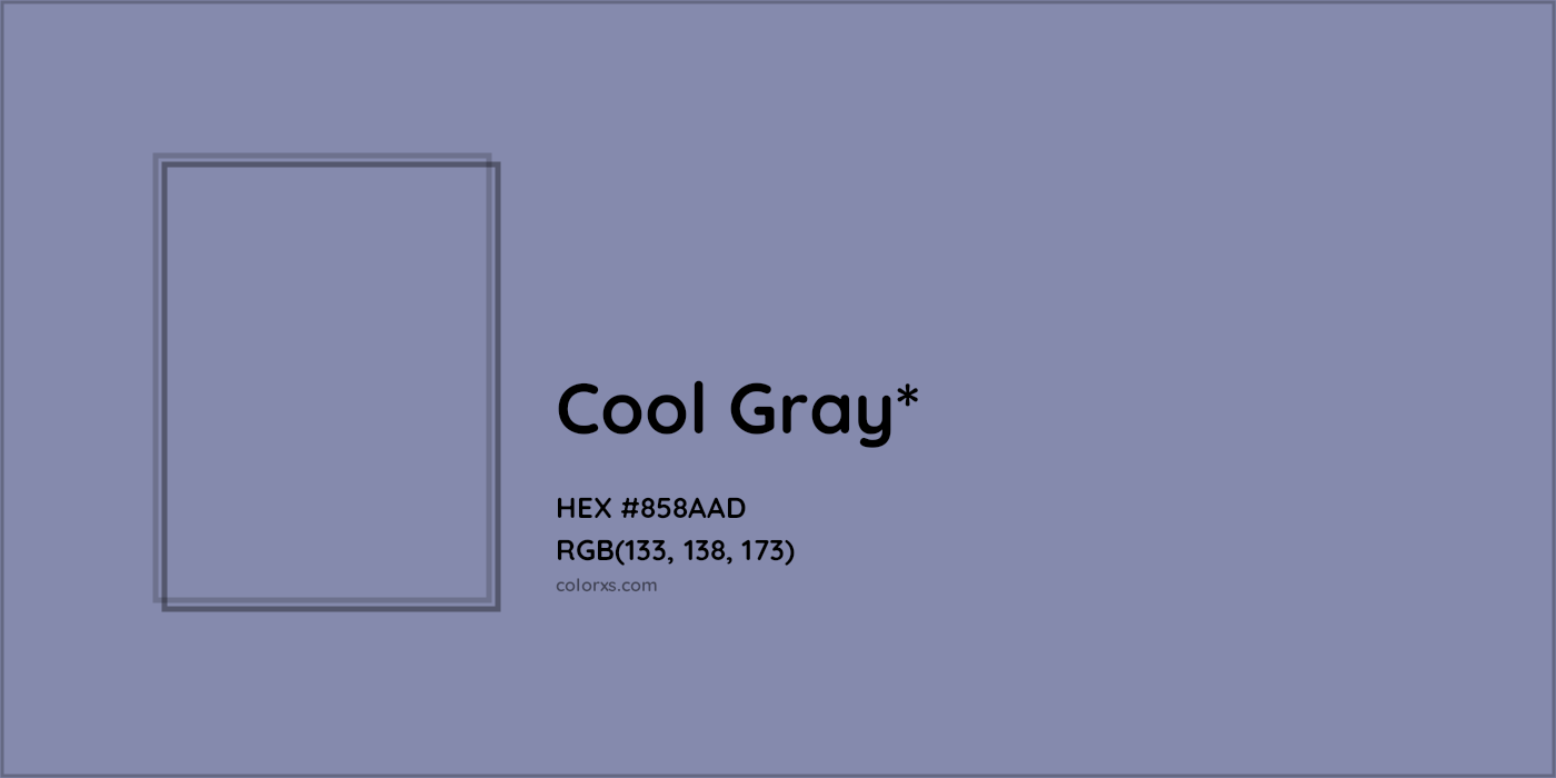 HEX #858AAD Color Name, Color Code, Palettes, Similar Paints, Images