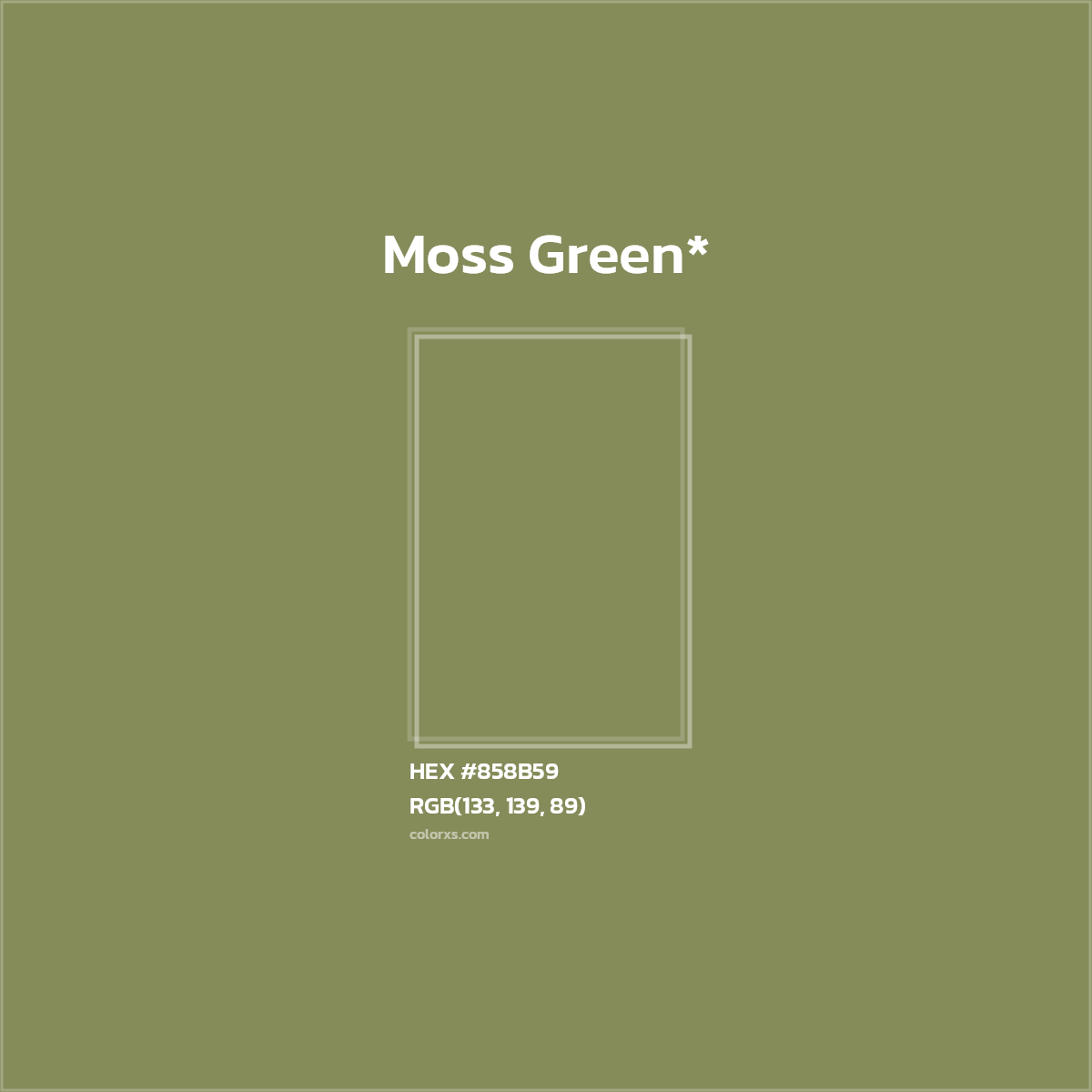 HEX #858B59 Color Name, Color Code, Palettes, Similar Paints, Images