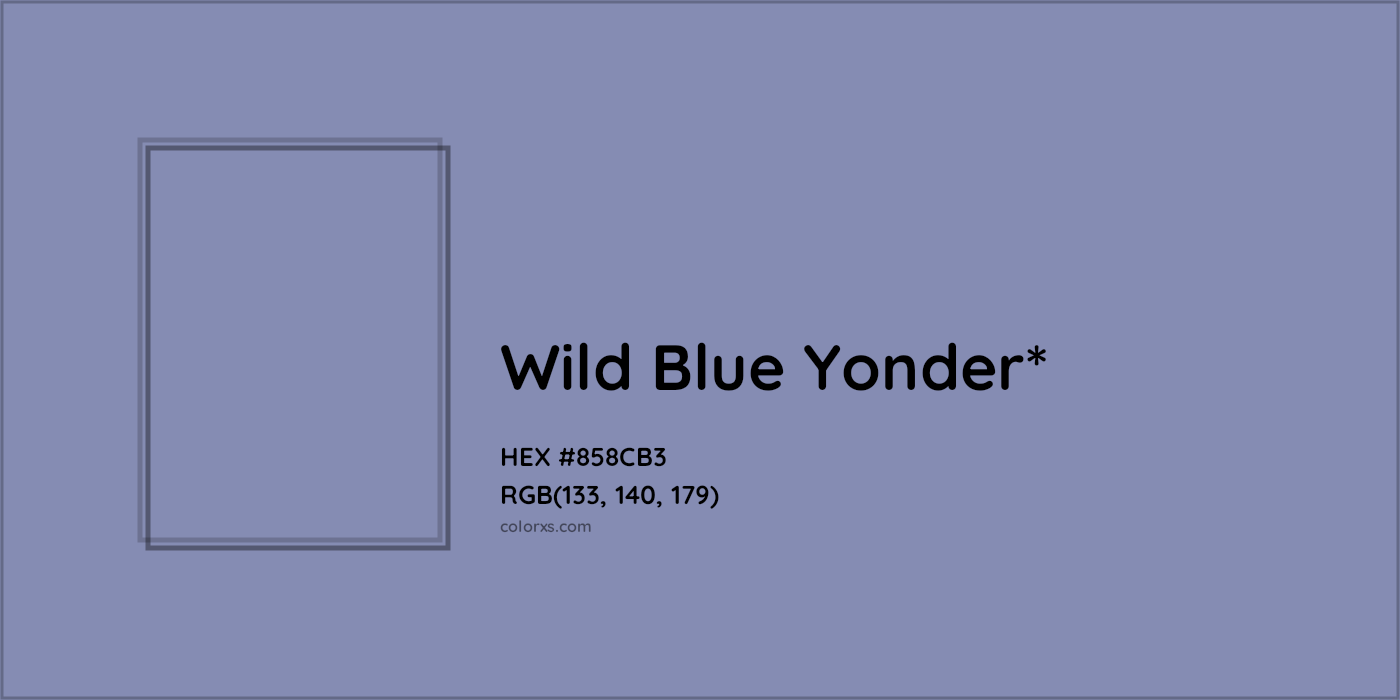 HEX #858CB3 Color Name, Color Code, Palettes, Similar Paints, Images