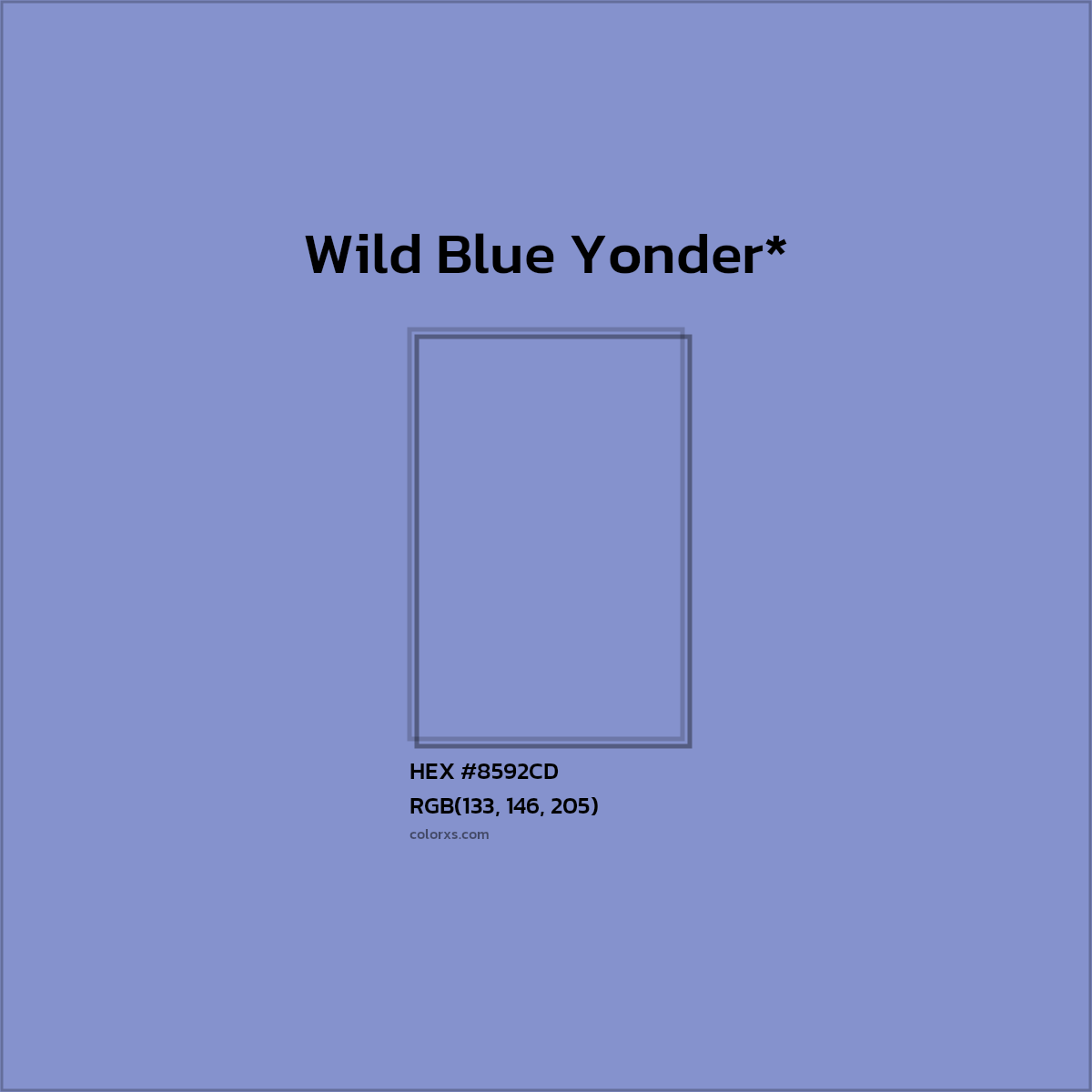 HEX #8592CD Color Name, Color Code, Palettes, Similar Paints, Images