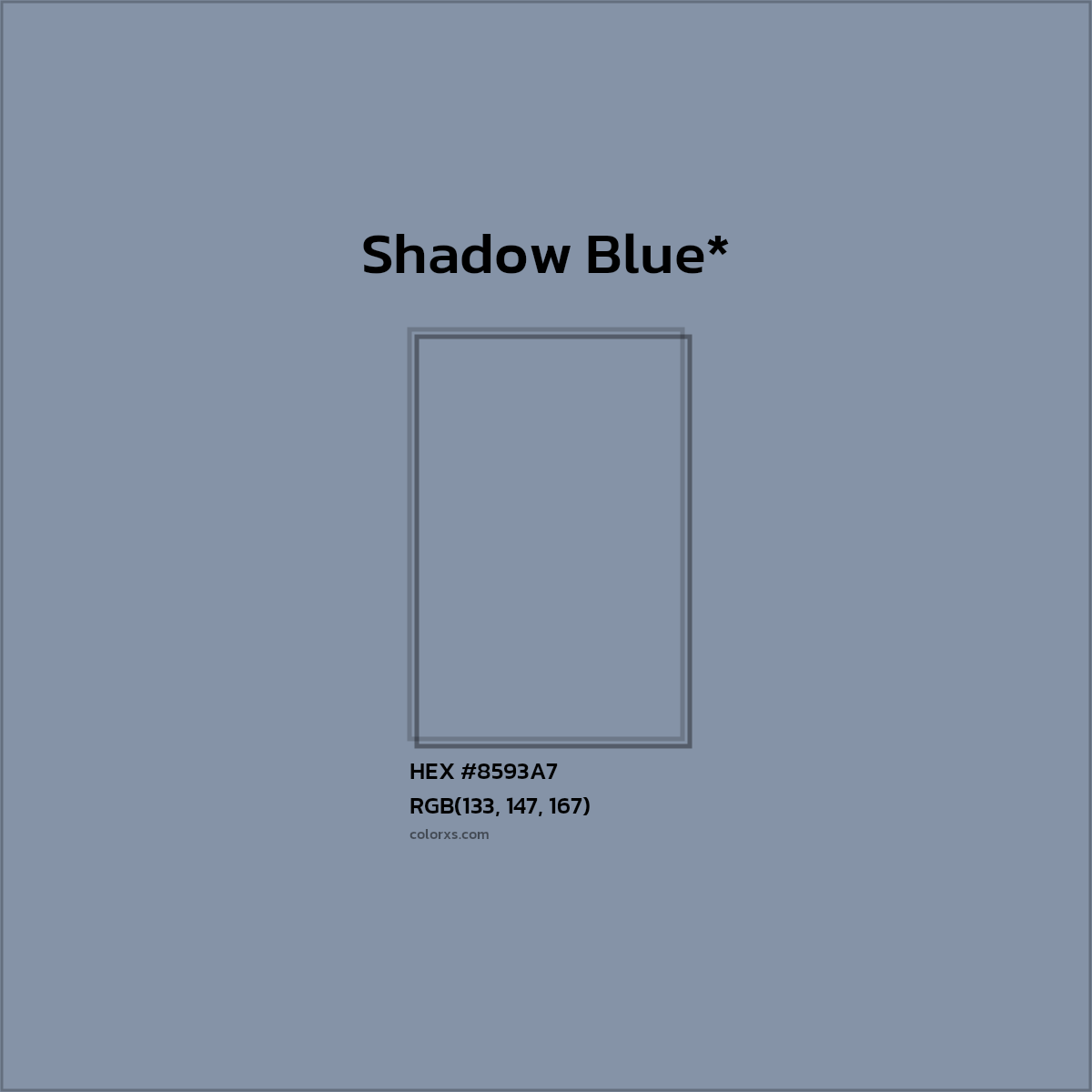 HEX #8593A7 Color Name, Color Code, Palettes, Similar Paints, Images