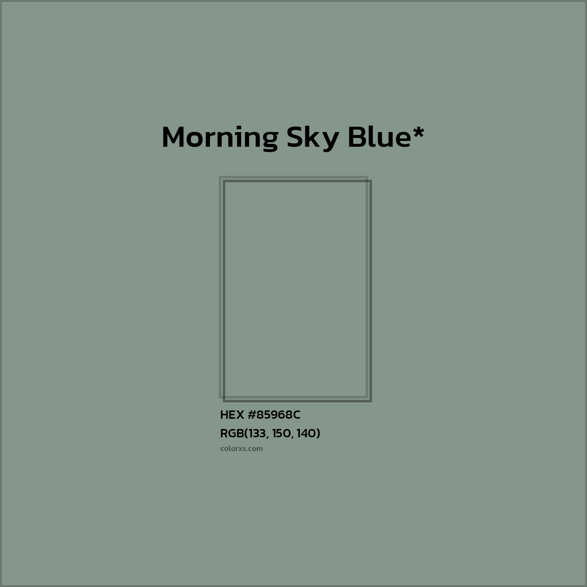 HEX #85968C Color Name, Color Code, Palettes, Similar Paints, Images