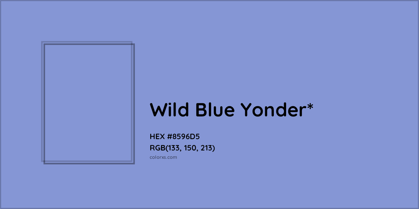 HEX #8596D5 Color Name, Color Code, Palettes, Similar Paints, Images