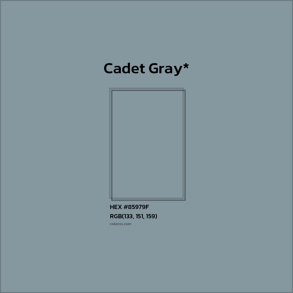 HEX #85979F Color Name, Color Code, Palettes, Similar Paints, Images
