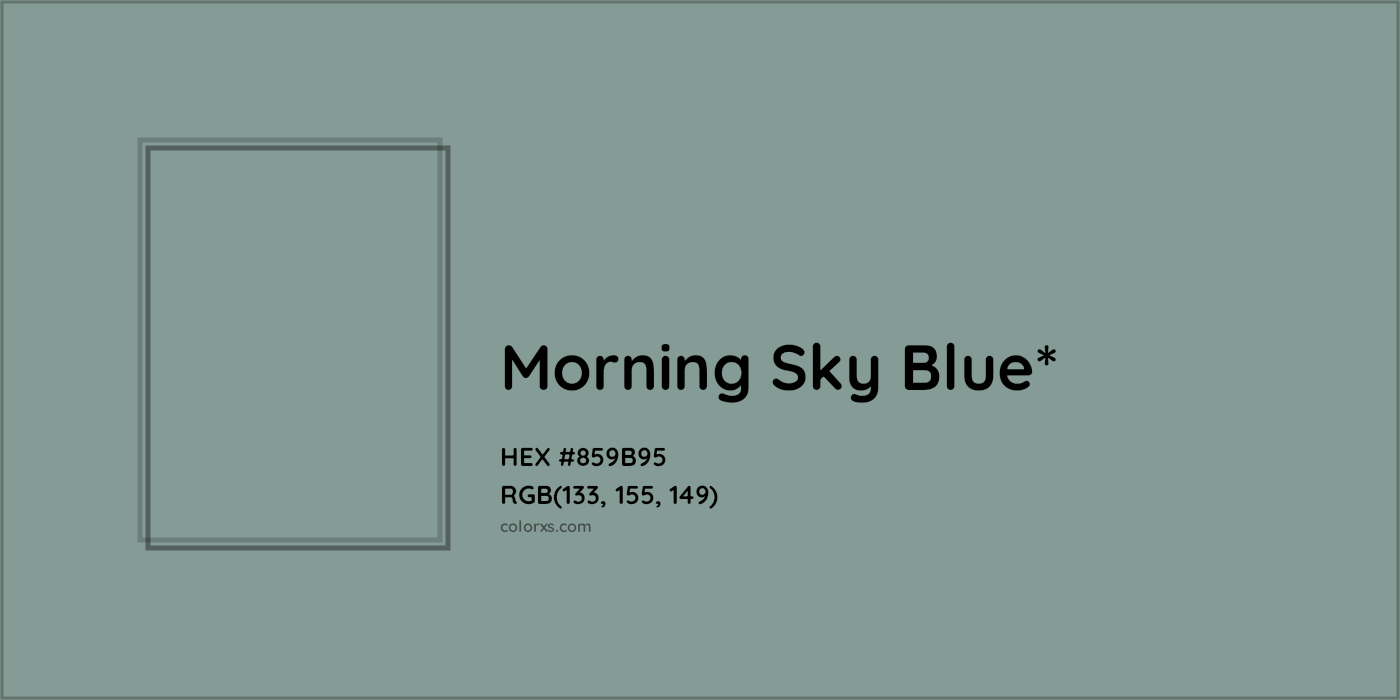HEX #859B95 Color Name, Color Code, Palettes, Similar Paints, Images