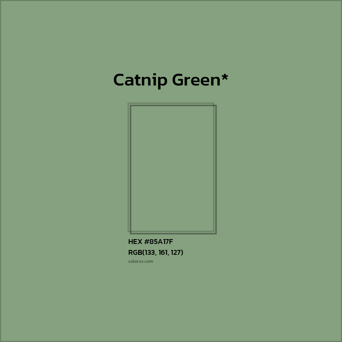 HEX #85A17F Color Name, Color Code, Palettes, Similar Paints, Images