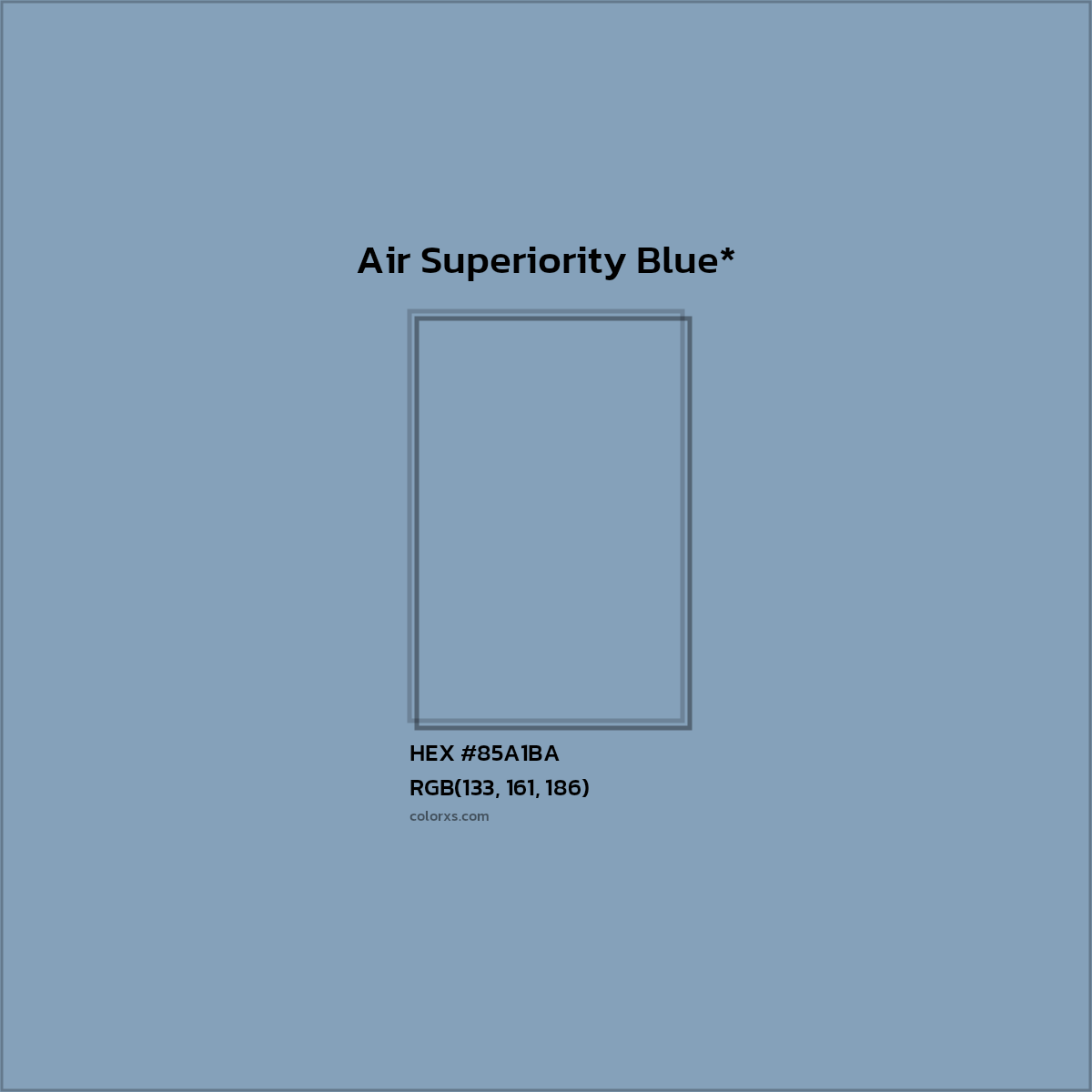 HEX #85A1BA Color Name, Color Code, Palettes, Similar Paints, Images