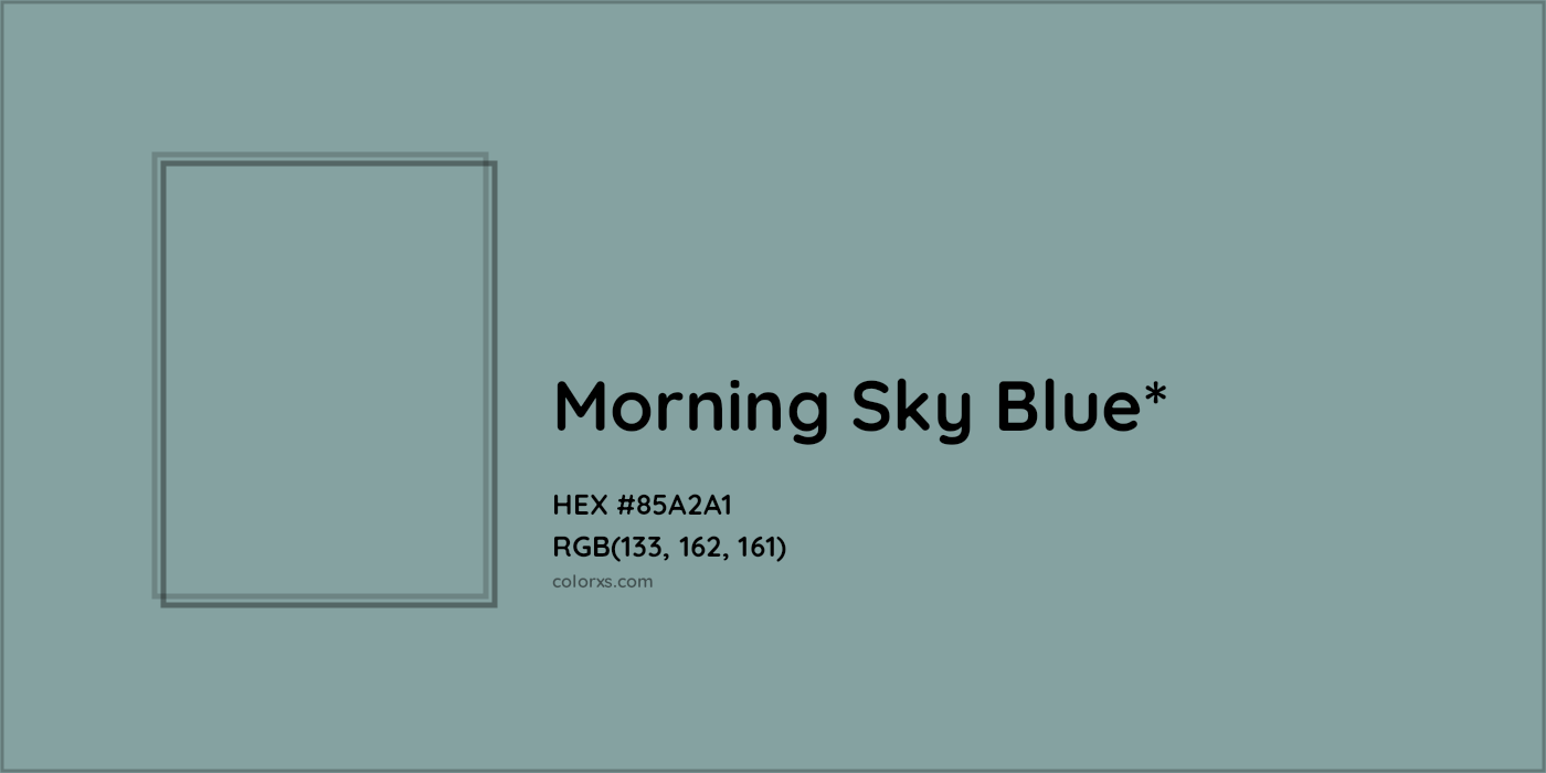 HEX #85A2A1 Color Name, Color Code, Palettes, Similar Paints, Images
