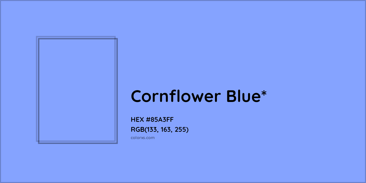 HEX #85A3FF Color Name, Color Code, Palettes, Similar Paints, Images