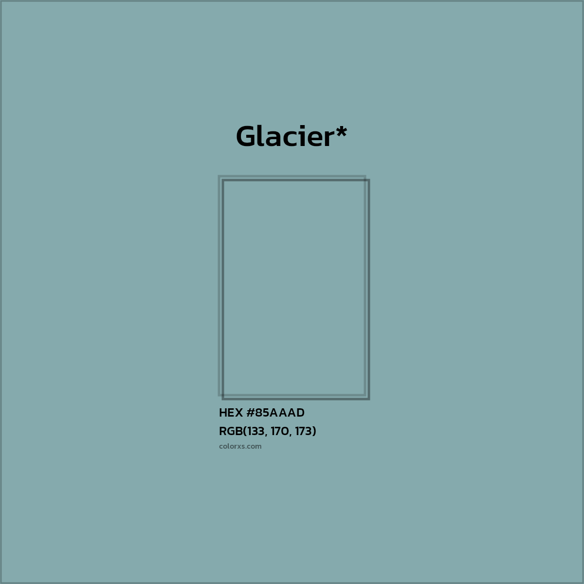 HEX #85AAAD Color Name, Color Code, Palettes, Similar Paints, Images