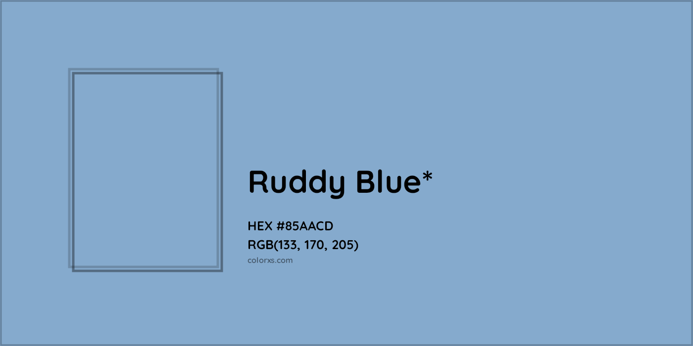 HEX #85AACD Color Name, Color Code, Palettes, Similar Paints, Images