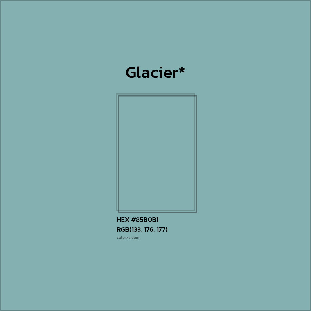 HEX #85B0B1 Color Name, Color Code, Palettes, Similar Paints, Images