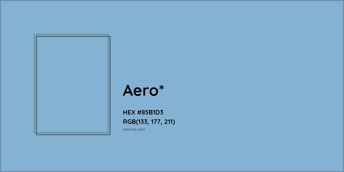 HEX #85B1D3 Color Name, Color Code, Palettes, Similar Paints, Images