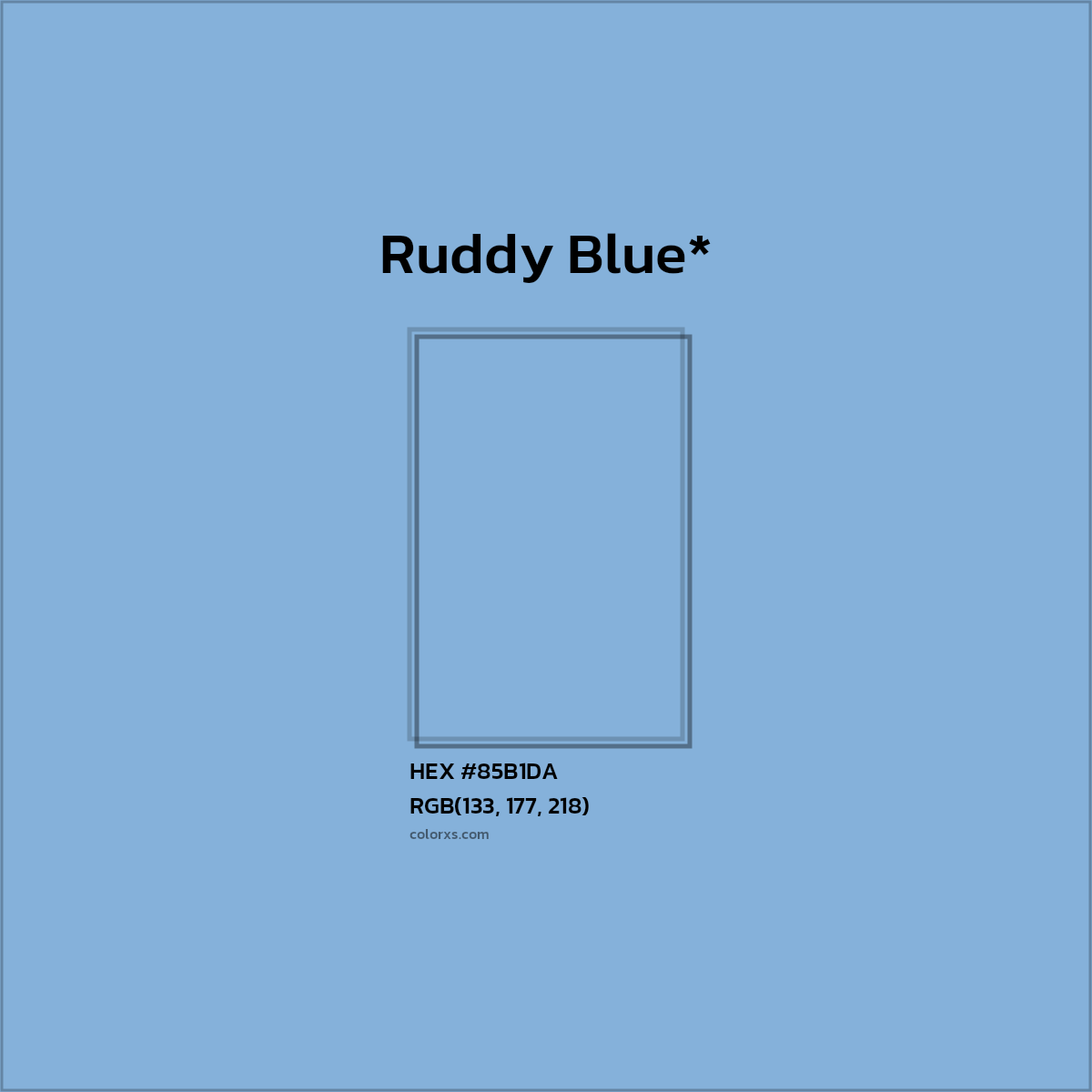 HEX #85B1DA Color Name, Color Code, Palettes, Similar Paints, Images