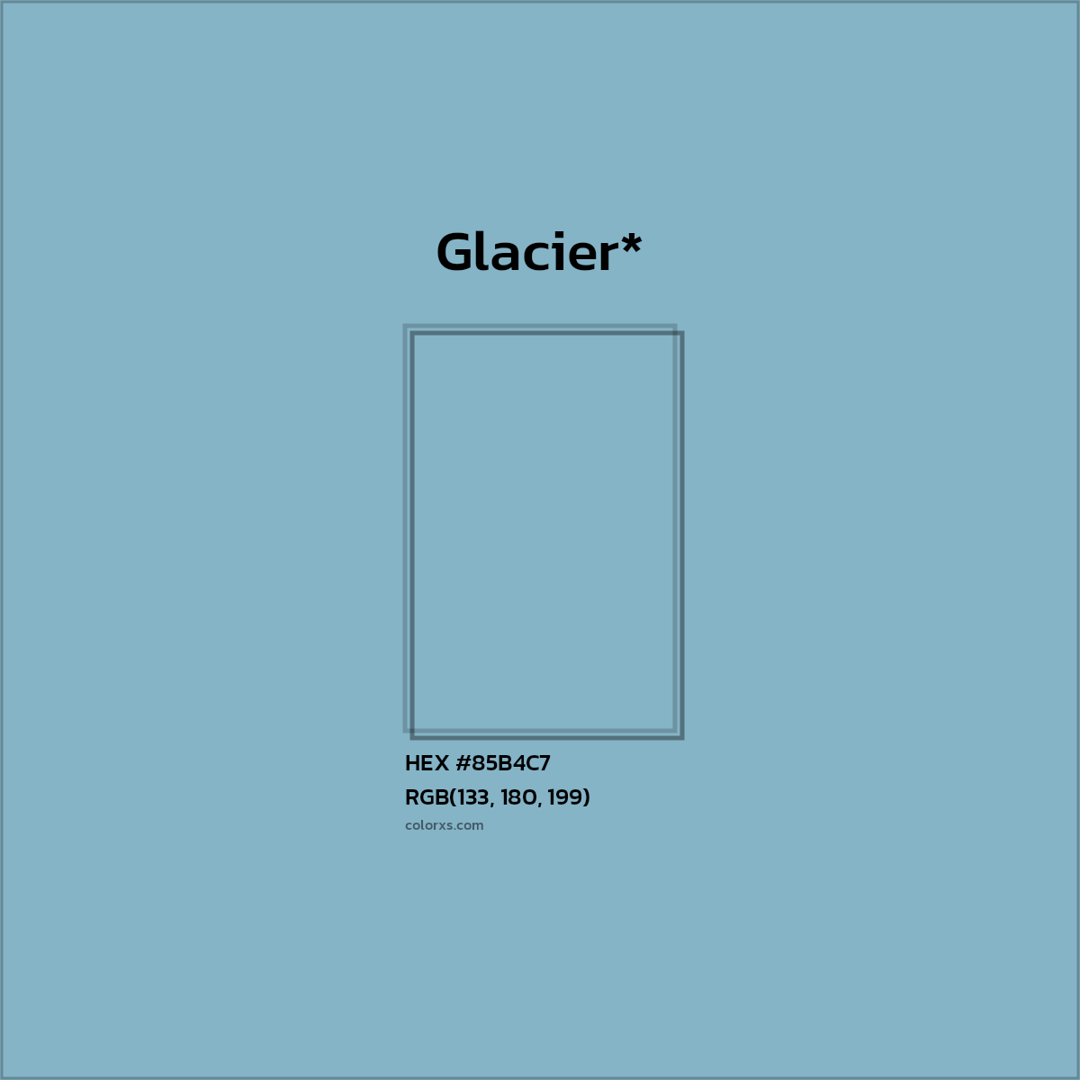 HEX #85B4C7 Color Name, Color Code, Palettes, Similar Paints, Images