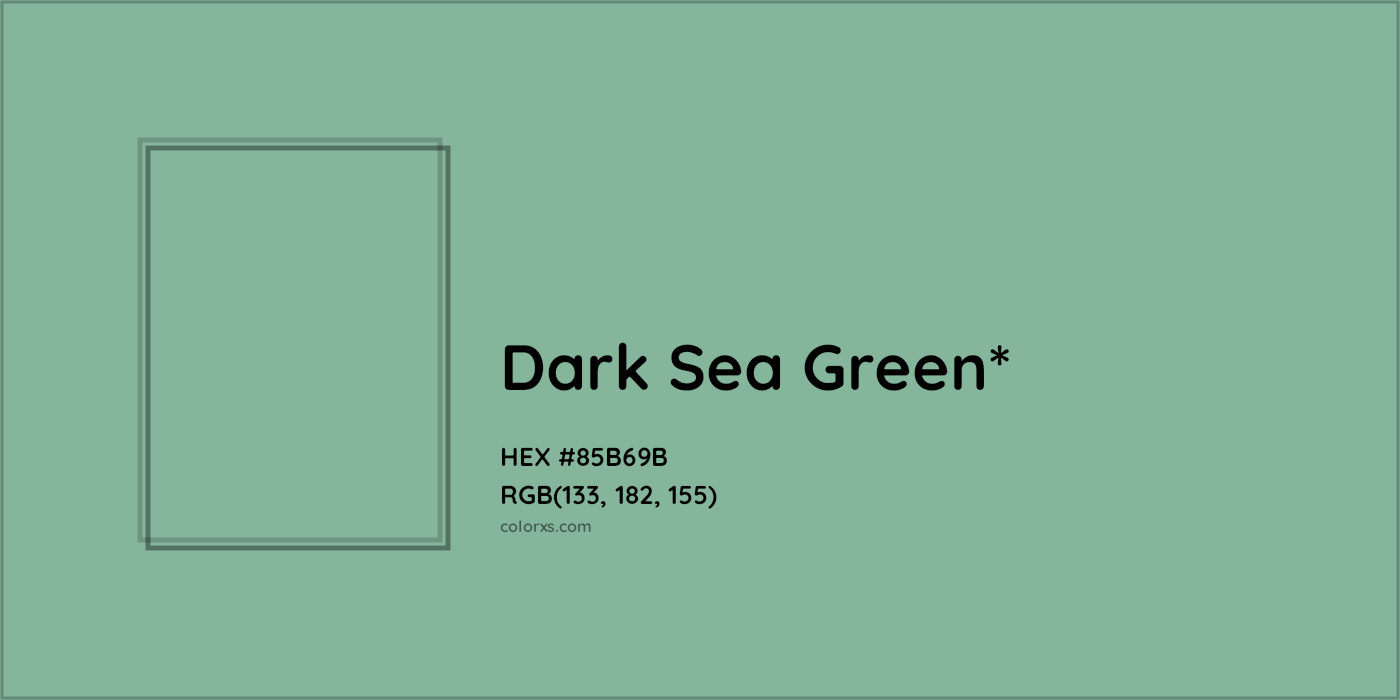 HEX #85B69B Color Name, Color Code, Palettes, Similar Paints, Images