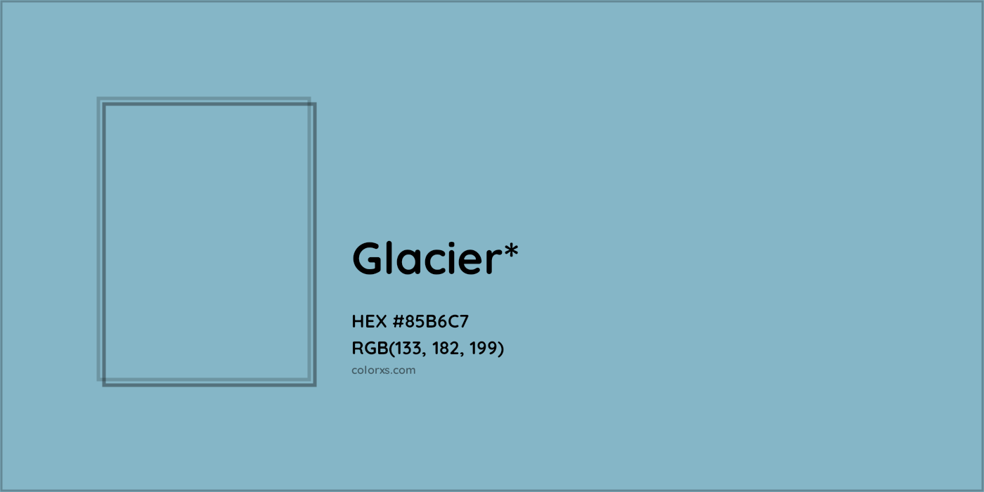 HEX #85B6C7 Color Name, Color Code, Palettes, Similar Paints, Images