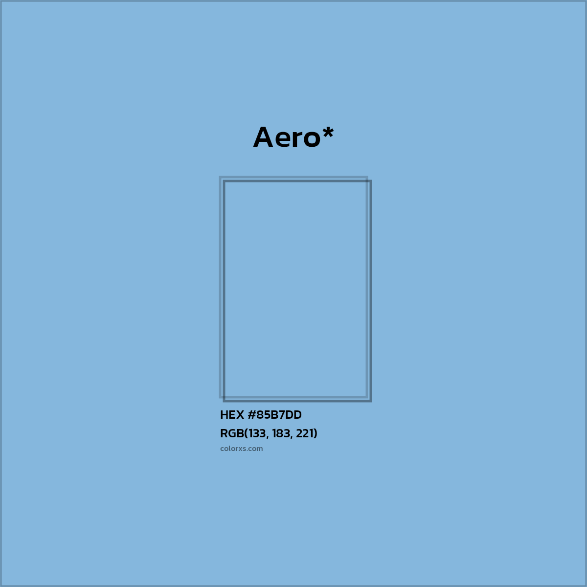 HEX #85B7DD Color Name, Color Code, Palettes, Similar Paints, Images