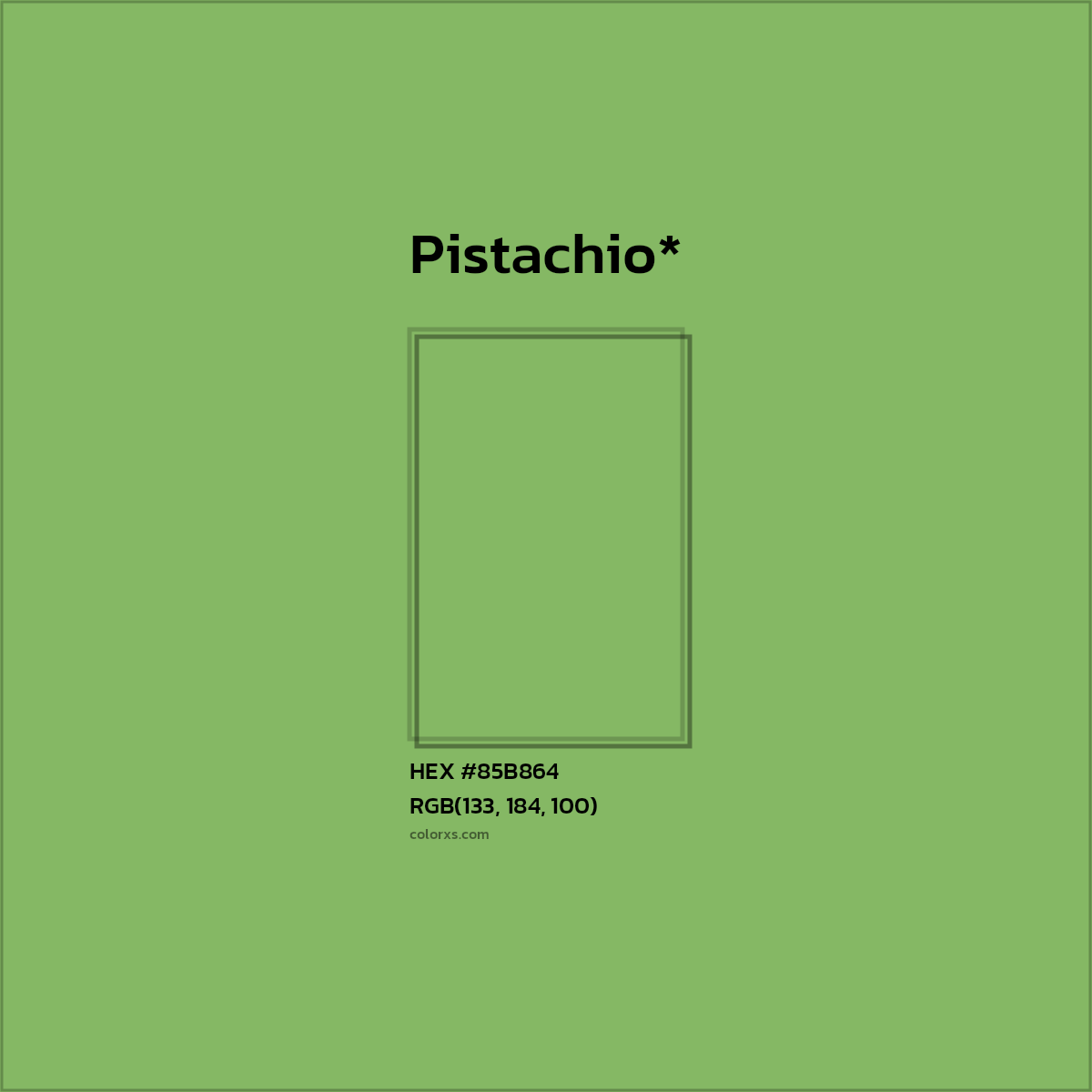 HEX #85B864 Color Name, Color Code, Palettes, Similar Paints, Images