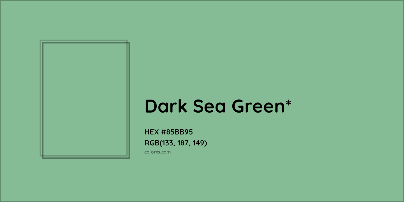 HEX #85BB95 Color Name, Color Code, Palettes, Similar Paints, Images