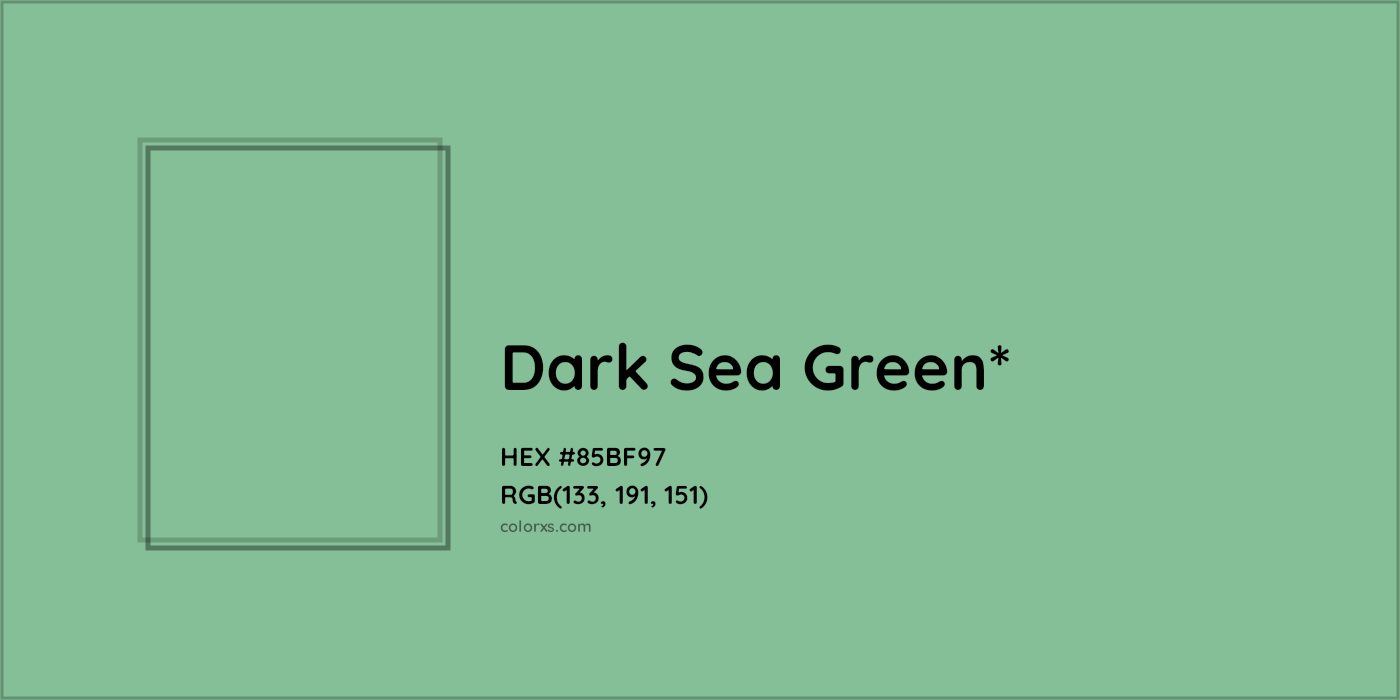HEX #85BF97 Color Name, Color Code, Palettes, Similar Paints, Images