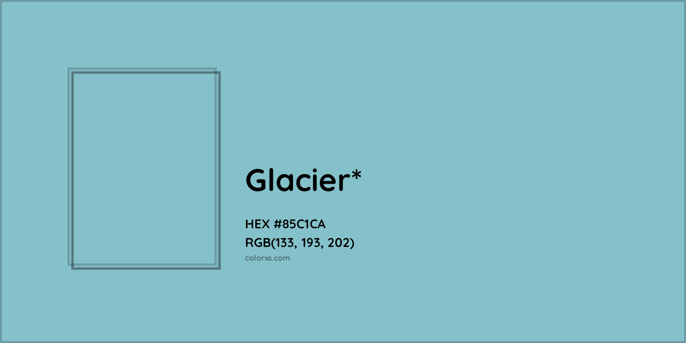 HEX #85C1CA Color Name, Color Code, Palettes, Similar Paints, Images