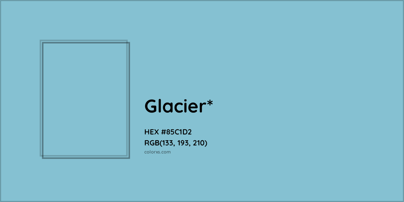 HEX #85C1D2 Color Name, Color Code, Palettes, Similar Paints, Images