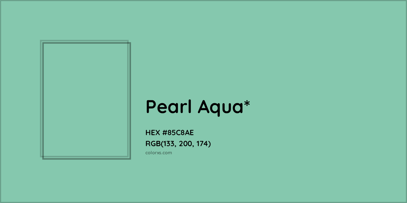 HEX #85C8AE Color Name, Color Code, Palettes, Similar Paints, Images