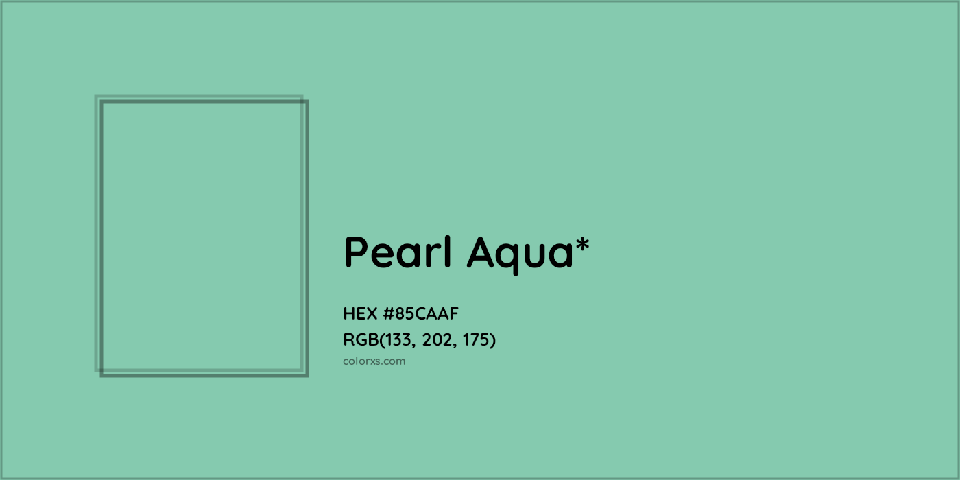 HEX #85CAAF Color Name, Color Code, Palettes, Similar Paints, Images