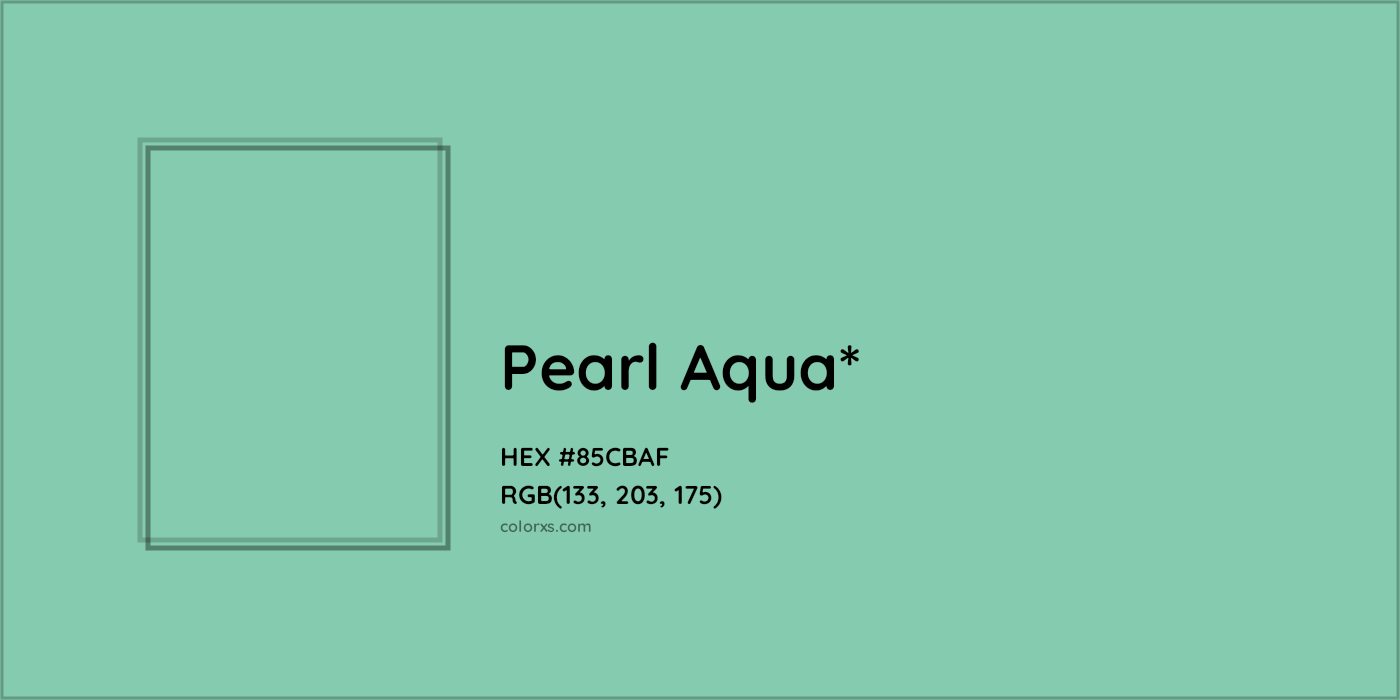 HEX #85CBAF Color Name, Color Code, Palettes, Similar Paints, Images