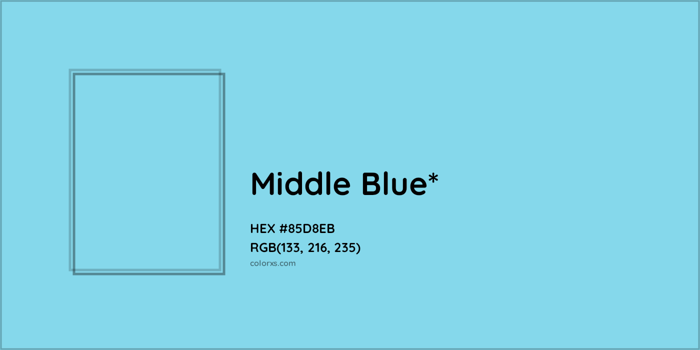 HEX #85D8EB Color Name, Color Code, Palettes, Similar Paints, Images