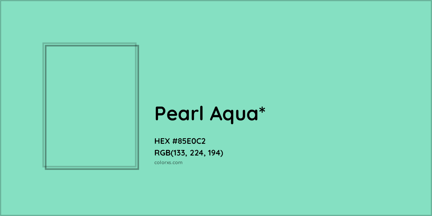 HEX #85E0C2 Color Name, Color Code, Palettes, Similar Paints, Images