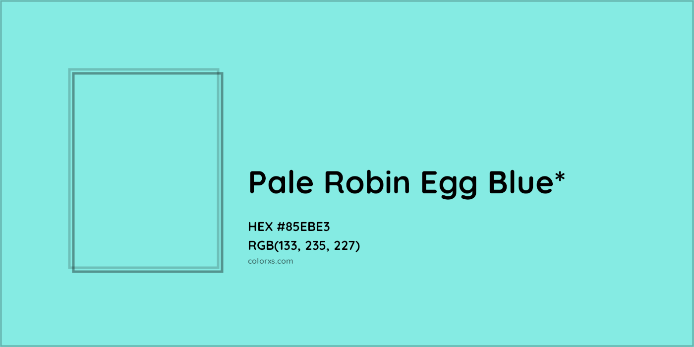 HEX #85EBE3 Color Name, Color Code, Palettes, Similar Paints, Images