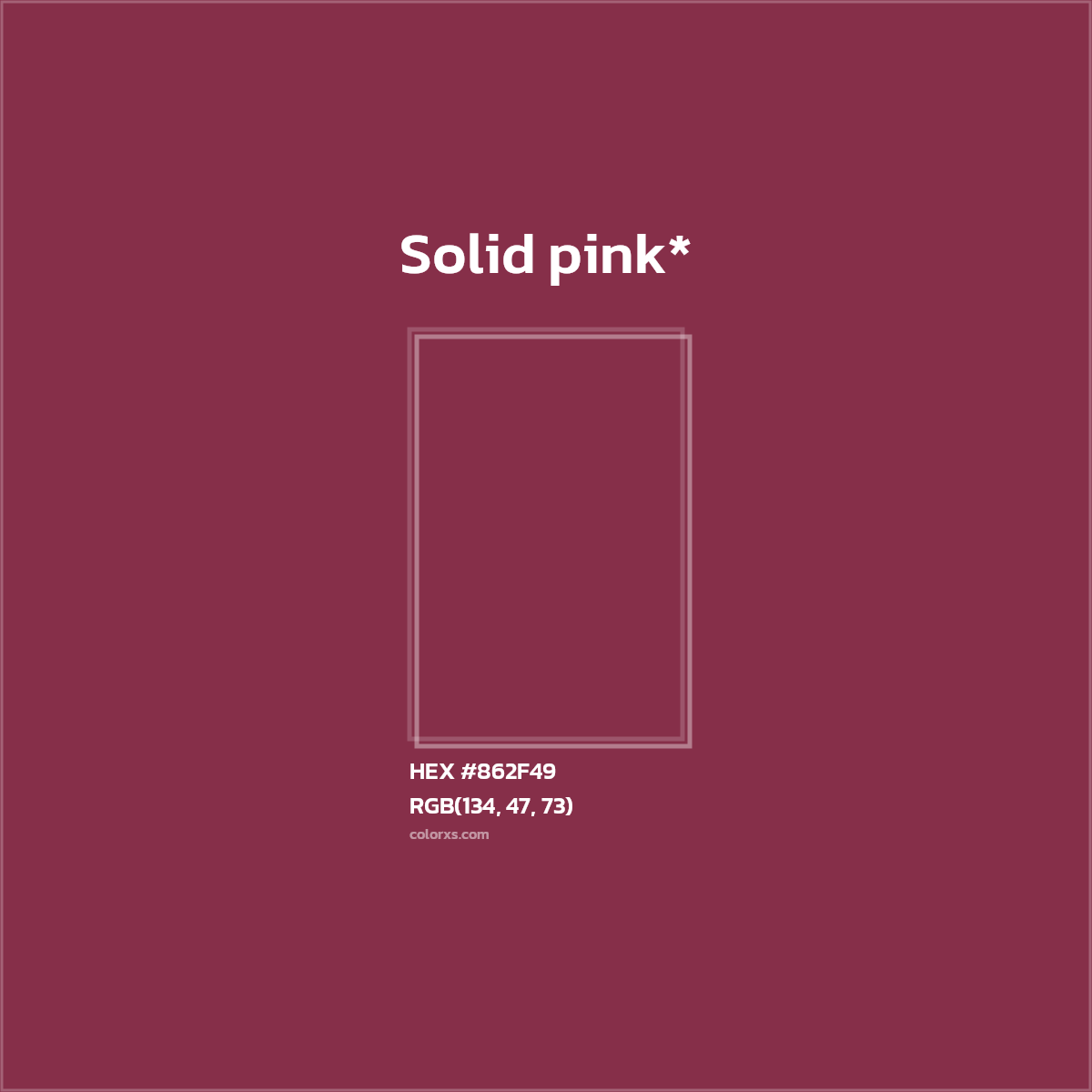 HEX #862F49 Color Name, Color Code, Palettes, Similar Paints, Images